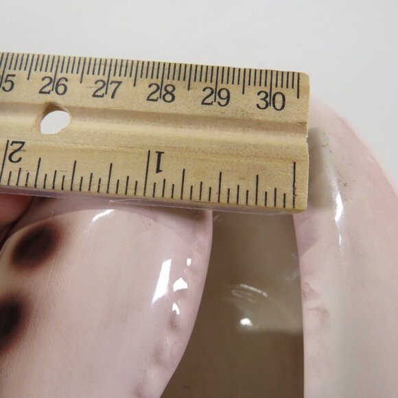 Ceramic Sea Shell Dish - Planter Cowrie Shell Brown Spotted - Picture 12 of 14